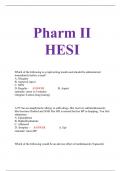 Pharm II HESI