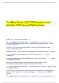 The Blue Planet - ESC2000 questions and answers 100% guaranteed success.