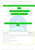 Exam ATI-COMPREHENSIVE-EXIT-EXAM-RETAKE-2023 ATI COMPREHENSIVE EXIT EXAM RETAKE 2023. (Clear copy availlable. Request via