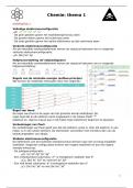 Samenvatting - Chemie 'Thema 1' GO! Onderwijs