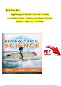 Psychological Science, 7th Edition TEST BANK by Michael Gazzaniga, Elizabeth A. Phelps, | Verified Chapter's 1 - 15 | Complete Newest Version