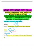 NRNP 6635NRNP 6635 FINAL NRNP 6635NRNP 6635 FINAL EXAM Q & AS BEST EXAMSOLUTION  SATISFACTION GUARANTEED SUCCESS GRADED A LATEST UPDATE 2022/2023  GRADED A+ WALDEN UNIVERSITY