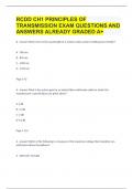 RCDD CH1 PRINCIPLES OF TRANSMISSION EXAM QUESTIONS AND ANSWERS ALREADY GRADED A+