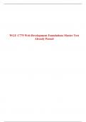 WGU C779 Web Development Foundations Master Test Already Passed