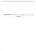 WGU C777 Web Development A Applications - Already Graded A