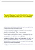 Transport Canada Private Pilot License Written Exam questions and answers well illustrated.