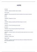 HOPE anticipate ANSWER = regard as probable; expect or predict. chronic stress ANSWER = Stress associated with long-term problems that are beyond a person's control. closure ANSWER = Acceptance of a loss. coping ANSWER = Dealing successfully with diffi