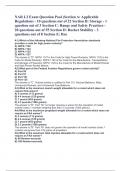 NAR L2 Exam Question Pool (Section A: Applicable Regulations - 10 questions out of 22 Section B: Storage - 1 question out of 3 Section C: Range and Safety Practices - 20 questions out of 55 Section D: Rocket Stability - 3 questions out of 8 Section E: Roc