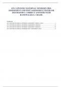 ATI CAPSTONE MATERNAL NEWBORN PRE-ASSESSMENT AND POST ASSESSMENT TESTBANK 2023/2024/100% CORRECT ANSWERS WITH RATIONALES/A+ GRADE