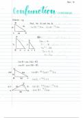 Cofunction Relationships Honors Geometry Trigonometry Notes Worksheets