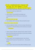 Ati Rn Comprehensive Predictor Retake 2019 100 Correct Ati Rn Comprehensive Predictor Retake 1 (2023/2024) Newest Questions and Answers (Verified Answers)