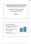 NURS-FPX-6011-Childhood Obesity Health Improvement Plan-Slides