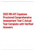 2023 RN ATI Capstone Proctored Comprehensive Assessment Test C Actual Test Complete with Verified Answers