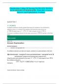 Chamberlain College Of Nursing MATH 225N WEEK 6 QUIZ(2022/2023 SUMMER QTR). With 100% Correct Answers and Explanations (Verified)