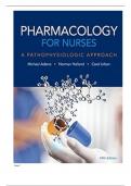 Test Bank For Pharmacology for Nurses: A Pathophysiologic Approach 5th Edition by Michael Adams||ISBN NO:10,013425516X||ISBN NO:13,978-0134255163||All Chapters||Complete Guide A+