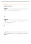 Question 1 1 / 1 pts The cost recovery period for 3­year class property is 4 years. True False Question 2 1 / 1 pts If more than 40% of the value of property, other than real property, is placed in service  during the last quarter, all of the property pla