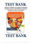 Test Bank - Williams' Essentials of Nutrition and Diet Therapy 12th Edition by Eleanor Schlenker