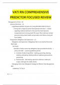 VATI RN COMPREHENSIVE PREDICTOR FOCUSED REVIEW