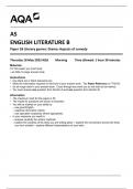 AQA AS ENGLISH LITERATURE B  Paper 1B Literary genres: Drama: Aspects of comedy  7716-1B-QP-EnglishLiteratureB-AS-18May23