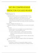 VATI RN COMPREHENSIVE PREDICTOR FOCUSED REVIEW