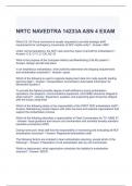 NRTC NAVEDTRA 14233A ASN 4 EXAM QUESTIONS WITH VERIFIED ANSWERS