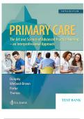 TEST BANK FOR PRIMARY CARE ART AND SCIENCE OF ADVANCED PRACTICE NURSING – ANINTERPROFESSIONAL APPROACH 5TH EDITION BY DUNPHY | COMPLETE GUIDE 2023