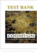 Test Bank for Cognition: Exploring the Science of the Mind, 7th Edition by Daniel Reisberg | ISBN: 9780393624137 | Chapter 1-14 | Complete Guide A+