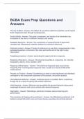 BCBA Exam Prep Questions and Answers Graded A