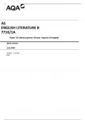 AQA  AS ENGLISH LITERATURE B 7716/1A Paper 1A Literary genres: Drama: Aspects of tragedy Mark scheme  June 2023 Version: 1.0 Final 