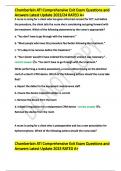 Chamberlain ATI Comprehensive Exit Exam Questions and Answers Latest Update 2023 RATED A+