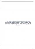 Test Bank - LoBiondo-Wood and Haber's Nursing Research in Canada: Methods, Critical Appraisal, and Utilization, 5th Edition (Singh, 2022), Chapter 1-21 | All Chapters