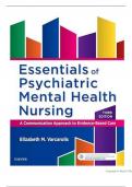 Test Bank for Essentials of Psychiatric Mental Health Nursing: A Communication Approach to Evidence-Based Care 3rd Edition by Elizabeth M. Varcarolis 9780323389655 Chapter 1-28 | Complete Guide A+