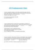 ATI Fundamentals 2 Quiz 2023