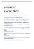 AAB BASIC KNOWLEDGE PRACTICE EXAM LATEST