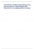 All Swift River Medical Surgical Room Cases, Solved Graded A+ Updated Spring 2022 Distinction Level Assignment Has everything. Baby Strickland R03