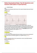 Relias Dysrhythmia Basic Test 35 Questions and Answers 2023 (Basic A Dysrhythmia)