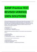 LATEST AANP Practice TEST REVISED VERIFIED 100% SOLUTIONS(Q AND A)