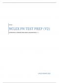 NCLEX PN TEST PREP Exam (V2) - Questions & Explained Answers (Graded A+) - Updated 2023