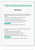 Exam 2: NUR2513 / NUR 2513 (Latest 2024 / 2025 UPDATES STUDY BUNDLE) Maternal-Child Nursing / MCN Exam Reviews | Questions and Verified Answers | 100% Correct | Grade A - Rasmussen