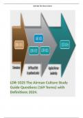 LDR-102S The Airman Culture Study Guide Questions (169 Terms) with Definitions 2024. 