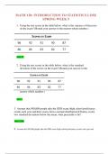 MATH 120: INTRODUCTION TO STATISTICS LIME SPRING WEEK 5