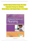 Davis Advantage for Maternal-Newborn Nursing Critical Components of Nursing Care 4th Edition Connie Durham, Roberta Chapman, Linda Miller Test Bank Chapters 1-19 | Complete Guide Newest Version 2023