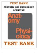 ANATOMY AND PHYSIOLOGY OPENSTAX TEST BANK Openstax Anatomy and Physiology Test Bank