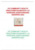 ATI COMMUNITY HEALH PROCTORED EXAM WITH 10VERSIONS