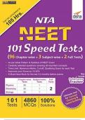 Neet practice 101 series of mock test 