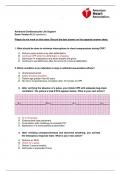 Acls-Exam-Version-B-Latest-Version2024-Questions-with Correct-Answers( A+ GRADED 100% VERIFIED ANSWERS)