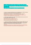 HESI** Bold indicates the question as well as the answer that goes with the question** LPN PRACTICE EXAM AND QUESTIONS The nurse in the question is you as a practical nurs