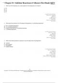 Chapter 8 - Addition Reactions of Alkenes (Test Bank)