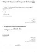 Chapter 15 - Organometallic Compounds (Test Bank)