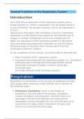 BIOS 255 Week 6 Concepts; The Respiratory System - Anatomy